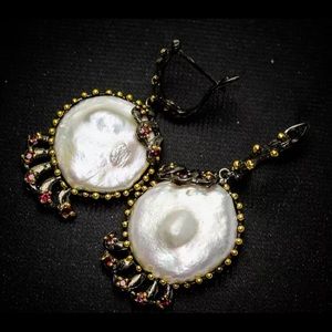 Natural Baroque Pearl sterling silver Set